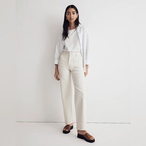 Madewell The Perfect Vintage Wide-Leg Jean Patch-Pocket in Vintage Canvas